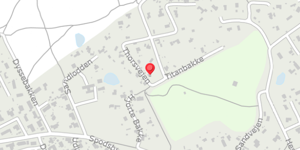 Trafikstøjkort på Thorsvejen 13, 3390 Hundested