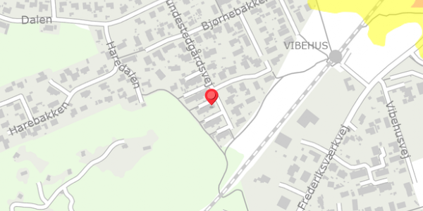 Trafikstøjkort på Hundestedgårdsvej 36, . , 3390 Hundested