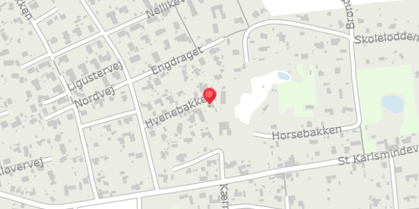 Trafikstøjkort på Hvenebakken 8, . , 3390 Hundested