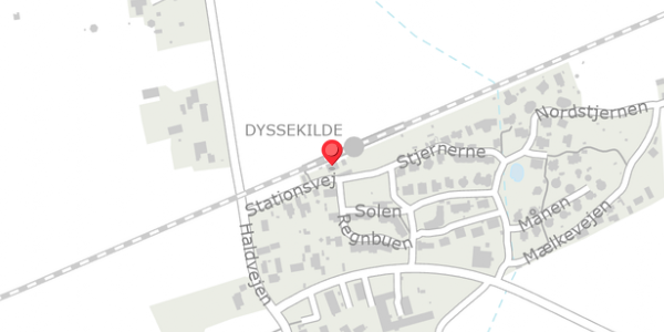 Trafikstøjkort på Stationsvej 1, 3390 Hundested