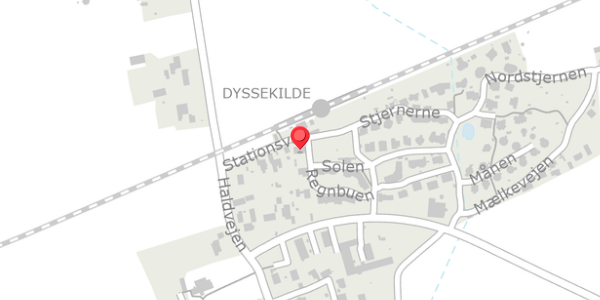 Trafikstøjkort på Stationsvej 10, 3390 Hundested