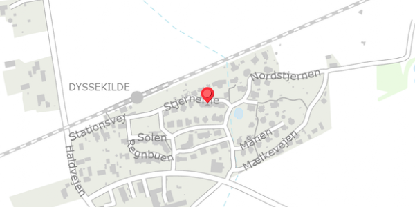 Trafikstøjkort på Stjernerne 3A, 3390 Hundested