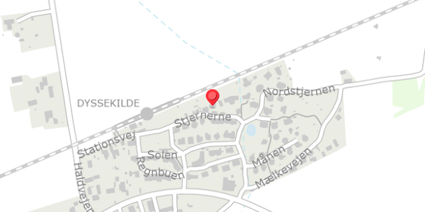 Trafikstøjkort på Stjernerne 8, 3390 Hundested