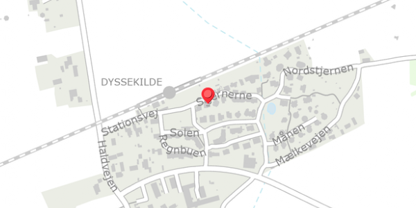 Trafikstøjkort på Stjernerne 9, 3390 Hundested