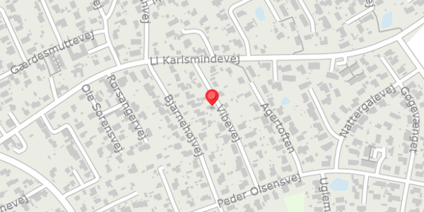 Trafikstøjkort på Vibevej 6, 3390 Hundested