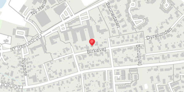 Trafikstøjkort på Birkevej 17, 3320 Skævinge