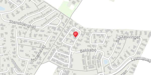 Trafikstøjkort på Bakkebo 13, . , 3550 Slangerup