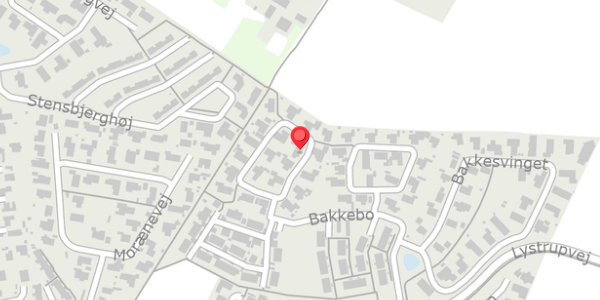 Trafikstøjkort på Bakkebo 15, . , 3550 Slangerup