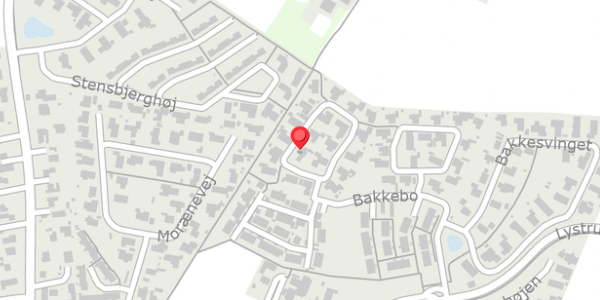 Trafikstøjkort på Bakkebo 21, 3550 Slangerup
