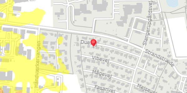 Trafikstøjkort på Duevej 19, . , 3550 Slangerup