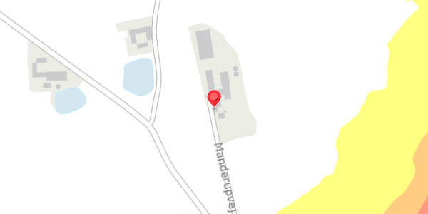 Trafikstøjkort på Manderupvej 2, . , 3550 Slangerup