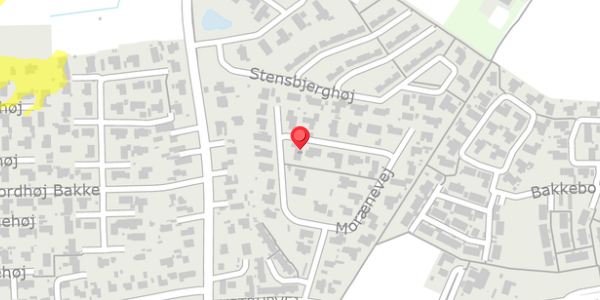 Trafikstøjkort på Morænevej 21, 3550 Slangerup