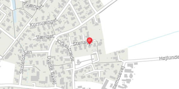 Trafikstøjkort på Stenager 8, 3550 Slangerup