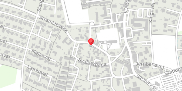 Trafikstøjkort på Strandstræde 9, 3550 Slangerup