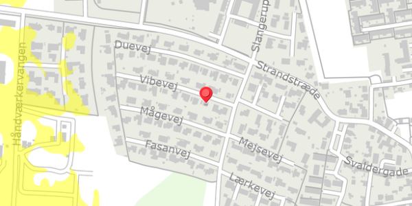 Trafikstøjkort på Vibevej 5, 3550 Slangerup