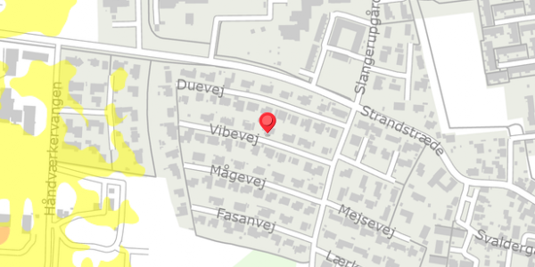 Trafikstøjkort på Vibevej 8, 3550 Slangerup