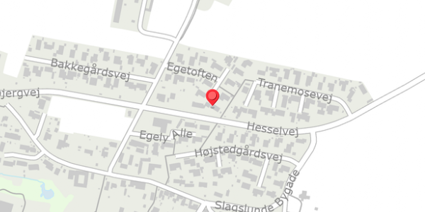 Trafikstøjkort på Egetoften 14, . , 3660 Stenløse