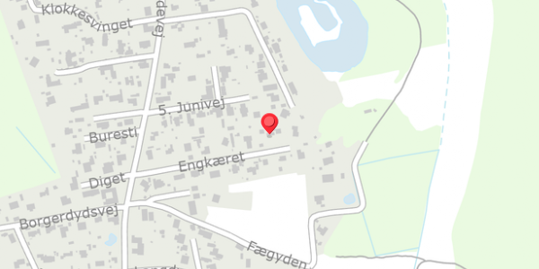 Trafikstøjkort på Engkæret 13, 3550 Slangerup