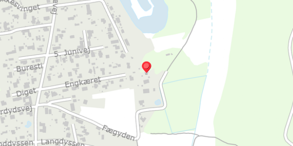 Trafikstøjkort på Fægyden 13, 3550 Slangerup