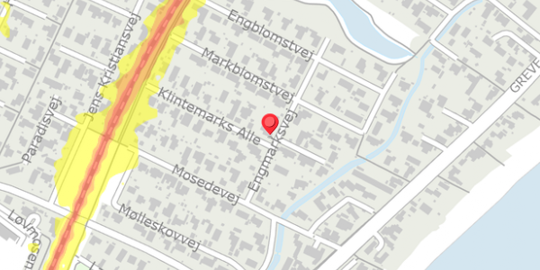 Trafikstøjkort på Engmarksvej 7, . , 2670 Greve
