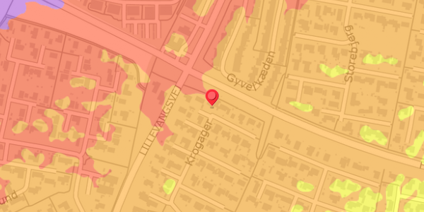 Trafikstøjkort på Krogager 69, . , 2670 Greve