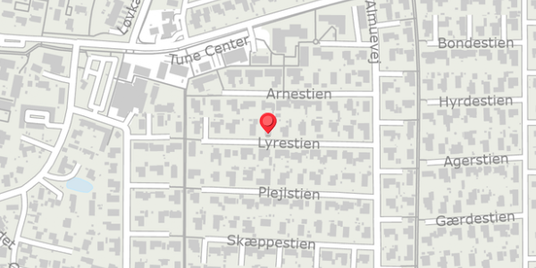 Trafikstøjkort på Lyrestien 14, . , 4030 Tune