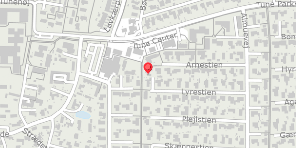 Trafikstøjkort på Lyrestien 24, . , 4030 Tune