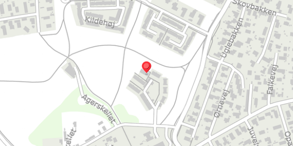 Trafikstøjkort på Agerkrogen 21, 4040 Jyllinge