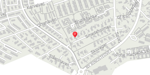 Trafikstøjkort på Smedeholmen 24, 4330 Hvalsø