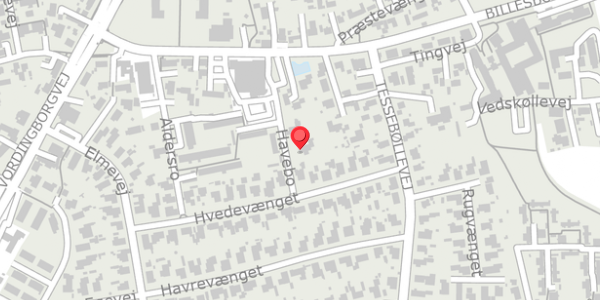 Trafikstøjkort på Havebo 3, 4681 Herfølge