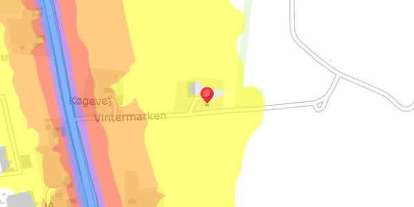 Trafikstøjkort på Vintermarken 3, . , 4621 Gadstrup