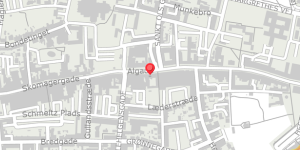 Trafikstøjkort på Algade 8A, 4000 Roskilde