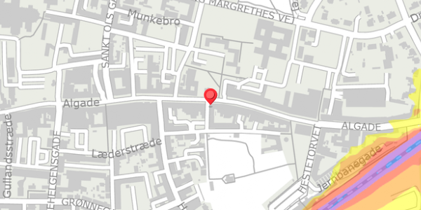 Trafikstøjkort på Algade 28C, . , 4000 Roskilde