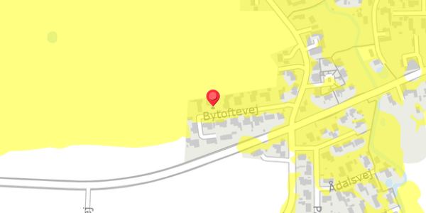 Trafikstøjkort på Bytoftevej 14, . , 4100 Ringsted