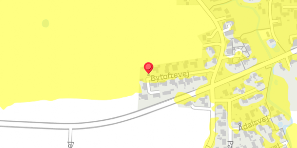 Trafikstøjkort på Bytoftevej 16, . , 4100 Ringsted