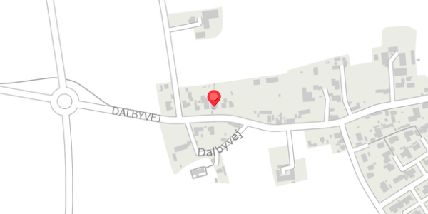 Trafikstøjkort på Dalbyvej 7, 4140 Borup
