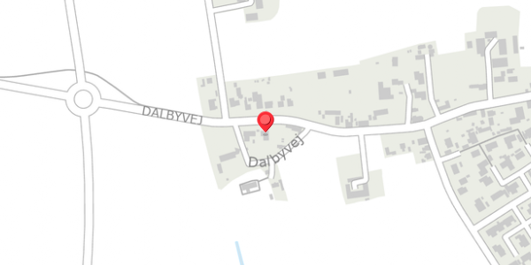 Trafikstøjkort på Dalbyvej 8, 4140 Borup