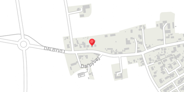 Trafikstøjkort på Dalbyvej 9, 4140 Borup