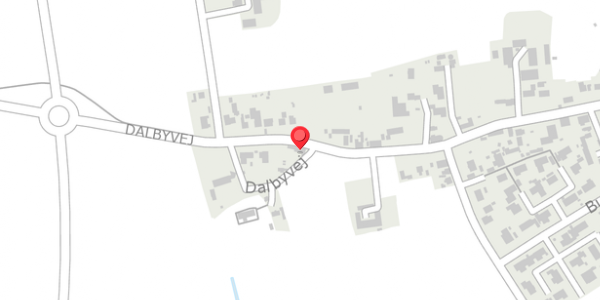 Trafikstøjkort på Dalbyvej 10, 4140 Borup