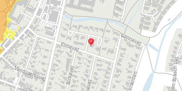Trafikstøjkort på Elmevej 7, . , 4140 Borup
