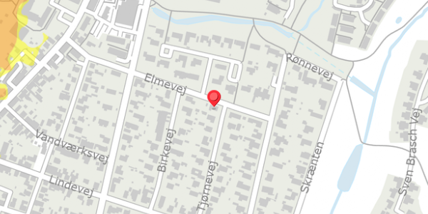 Trafikstøjkort på Elmevej 8, . , 4140 Borup
