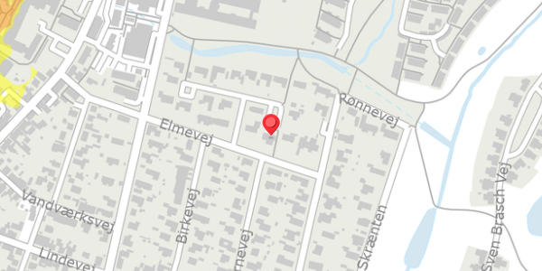 Trafikstøjkort på Elmevej 9, . , 4140 Borup