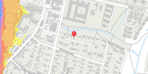 Trafikstøjkort på Elmevej 25, . , 4140 Borup