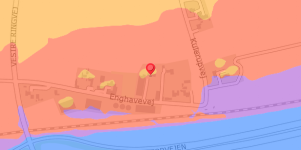 Trafikstøjkort på Enghavevej 12, . , 4100 Ringsted