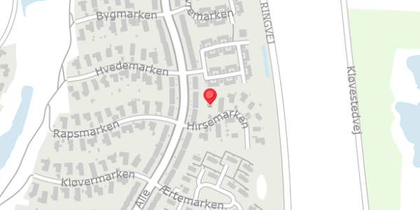 Trafikstøjkort på Hirsemarken 1, . , 4140 Borup