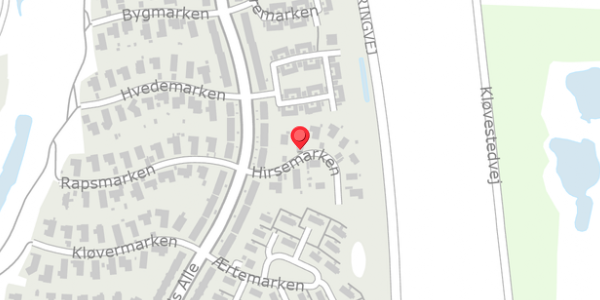 Trafikstøjkort på Hirsemarken 3, . , 4140 Borup