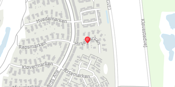 Trafikstøjkort på Hirsemarken 4, . , 4140 Borup