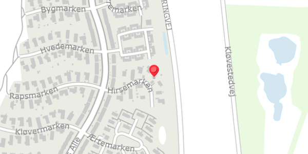 Trafikstøjkort på Hirsemarken 9, . , 4140 Borup