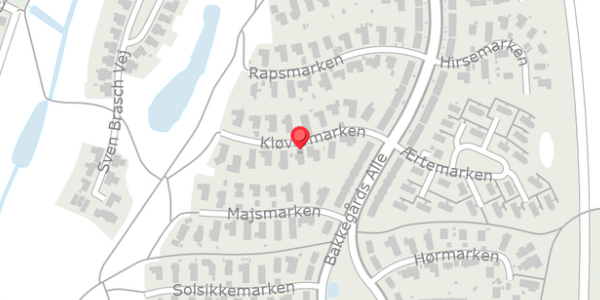 Trafikstøjkort på Kløvermarken 7, 4140 Borup