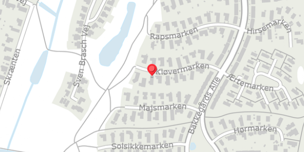 Trafikstøjkort på Kløvermarken 13, . , 4140 Borup